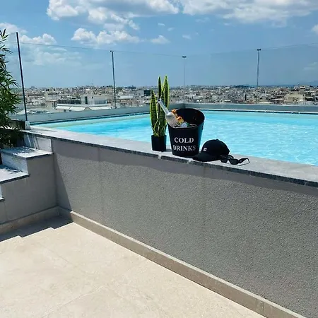 New 2bd Aprt With Shared Rooftop Pool E2 Апартаменты Афины